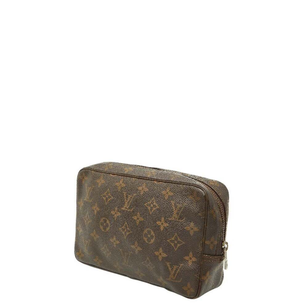 LOUIS VUITTON Brown Monogram Leather Pouch - Picture 2 of 10
